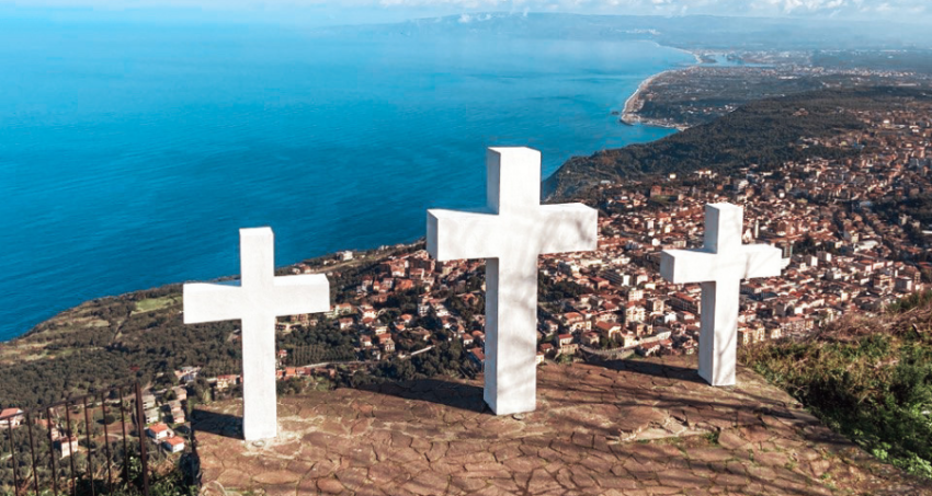 Panorama visto dal belvedere Tre croci Sant'Elia